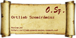 Ortlieb Szemirámisz névjegykártya